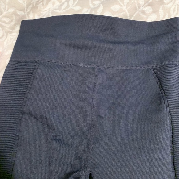 Mono B dark navy ribbed leggings - Picture 3 of 5